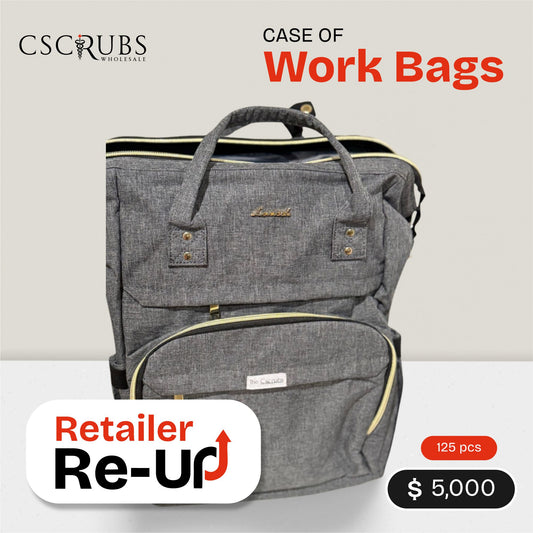 CASE OF WORK BAGS - 125 PCS | RETAILRE RE-UP