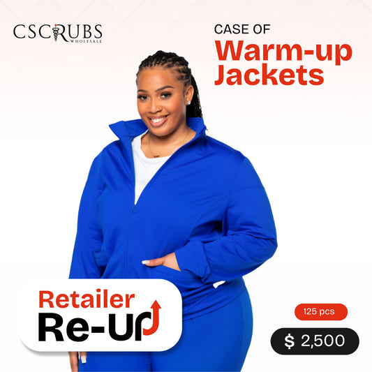 CASE OF WARM-UP JACKETS - 125 PCS | RETAILER RE-UP