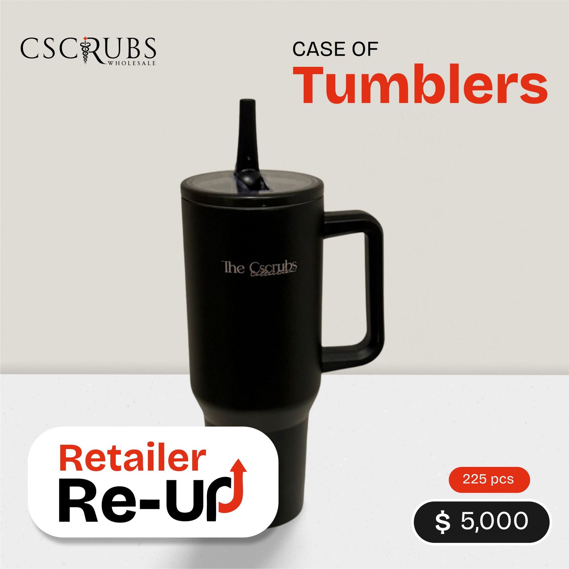 CASE OF TUMBLERS - 225 PCS | RETAILER RE-UP