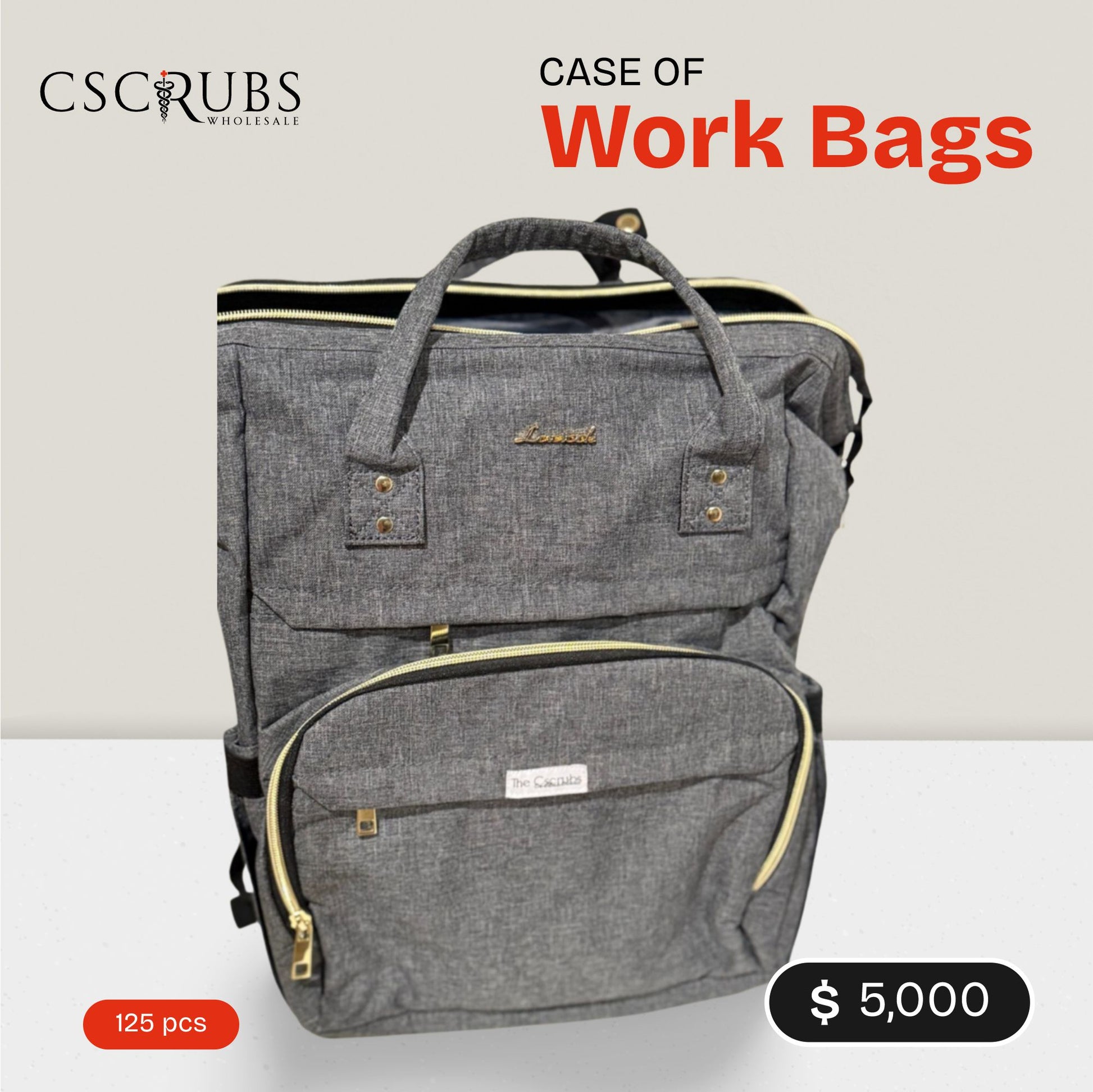 CASE OF WORK BAGS | 125 PCS