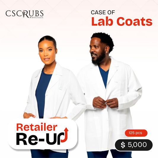 CASE OF LAB COATS - 125 PCS | RETAILRE RE-UP